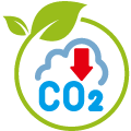 CO2の削減に貢献できます