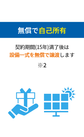 無償で自己所有